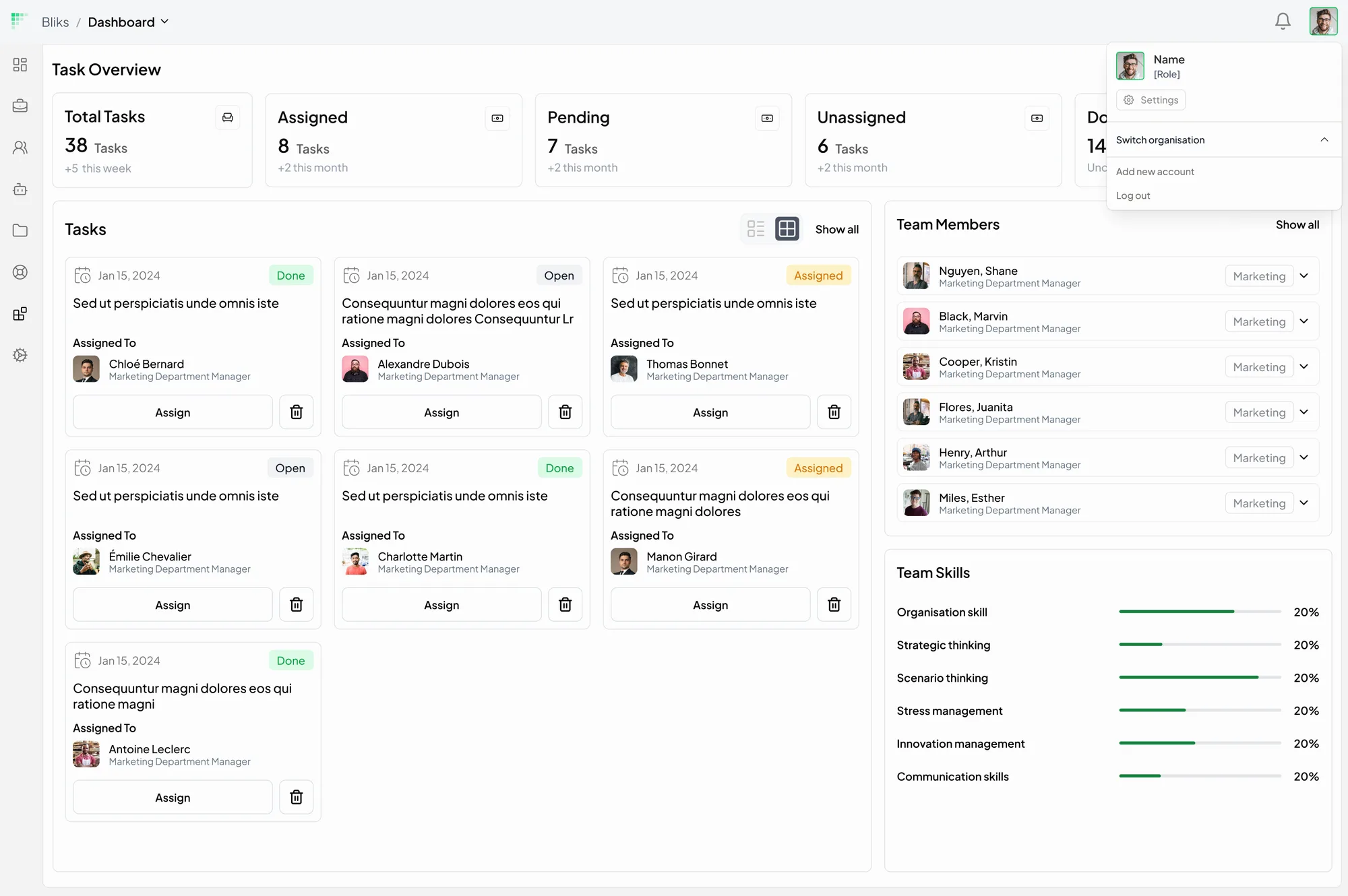 Bliks – Workforce Planning & Partner Platform